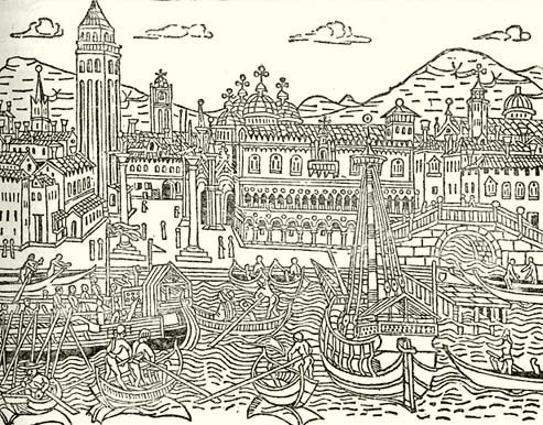 dozsagyorVelencze piazettája a XVI. században.[159]