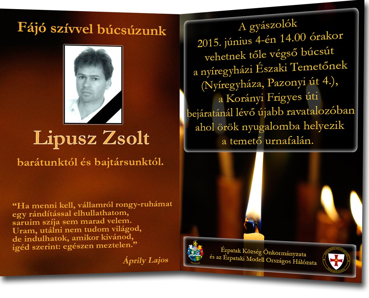 Lipusz Zsolt temetése