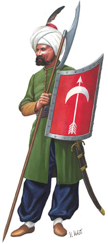 török gyalogos katona