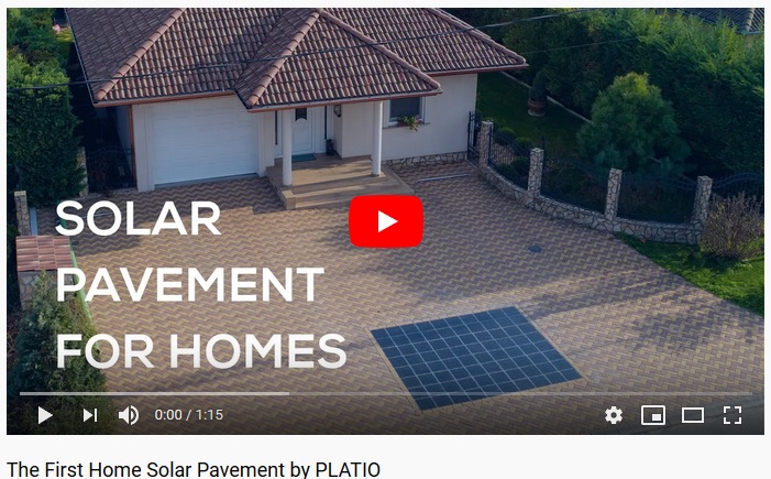 The First Home Solar Pavement by PLATIO
