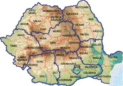 Románia jelenlegi közigazgatási beosztása és NUTS-II régiói