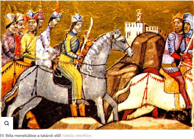 IV. Béla menekülése a tatárok elől